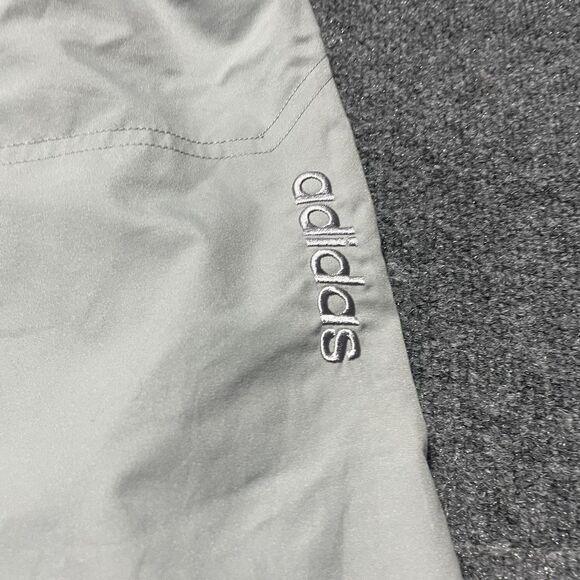 Adidas Pants Mens Large Gray Windbreaker Track Golf Zip Ankle Lightweight - Picture 7 of 14